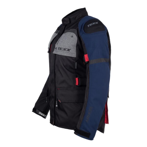Jaqueta Texx Armor Ld Fem Pret Azul Verm Cinz Xxxxl 4xl - Imagem 3