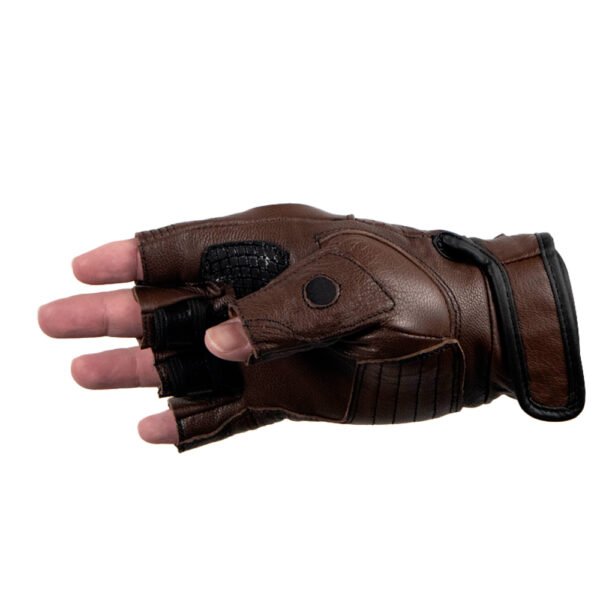 Luvas Texx Liberty Meio Dedo Marrom Xxxl 3xl - Imagem 3