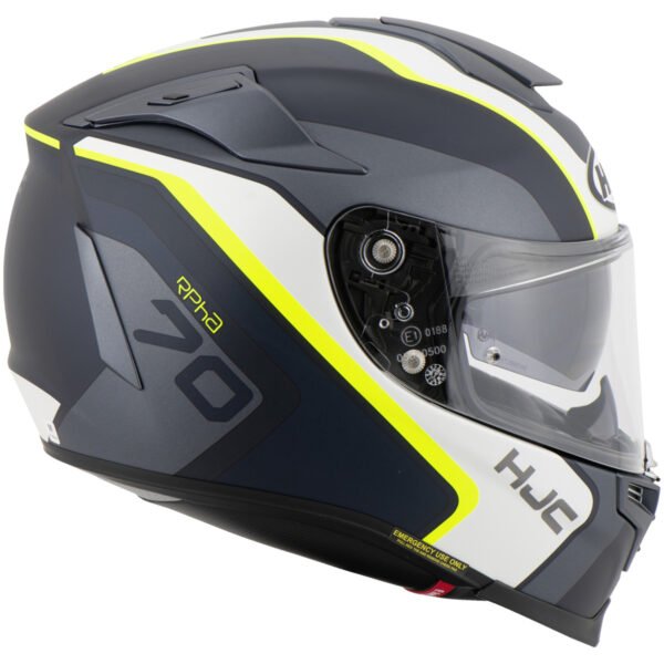 Capacete Hjc Rpha 70 Kroon Preto Branco E Verde 56 - Imagem 2