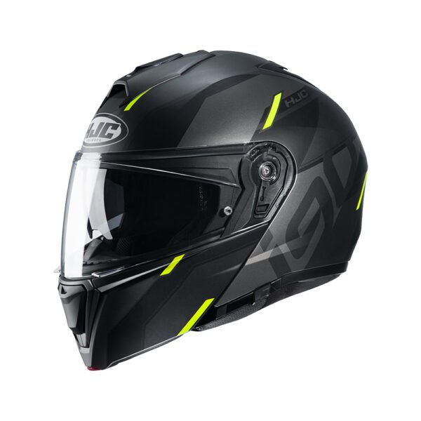 Capacete Hjc I90 Aventa Preto Cinza E Verde 59 - Imagem 2