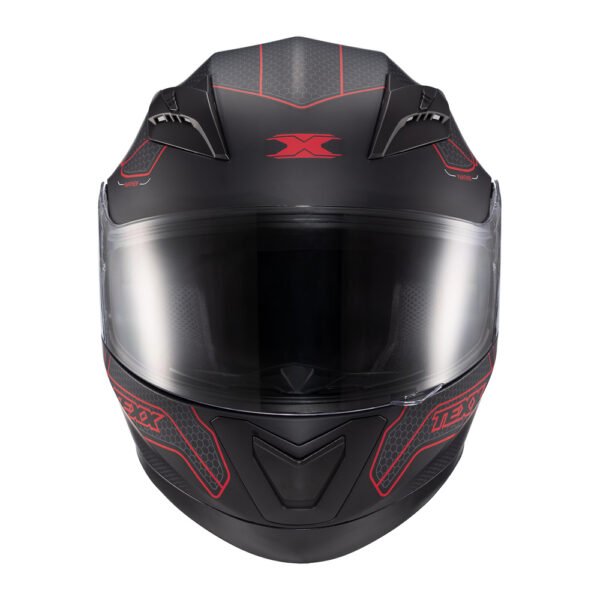 Capacete Texx Strike Panther Verm Fosc 58