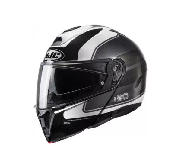 Capacete Hjc I90 Wasco  Cinza Branco E Preto 61