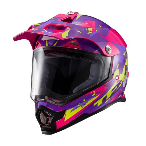 Capacete Texx Cross Carcara  Grow Rosa 60 - Imagem 3