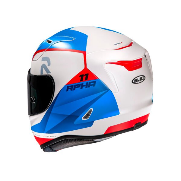 Capacete Hjc Rpha 11 Texen Branco Azul E Vermelho 56 - Imagem 2