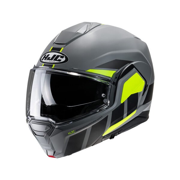 Capacete Hjc I100 180 Beis Cinza Preto E Verde  58