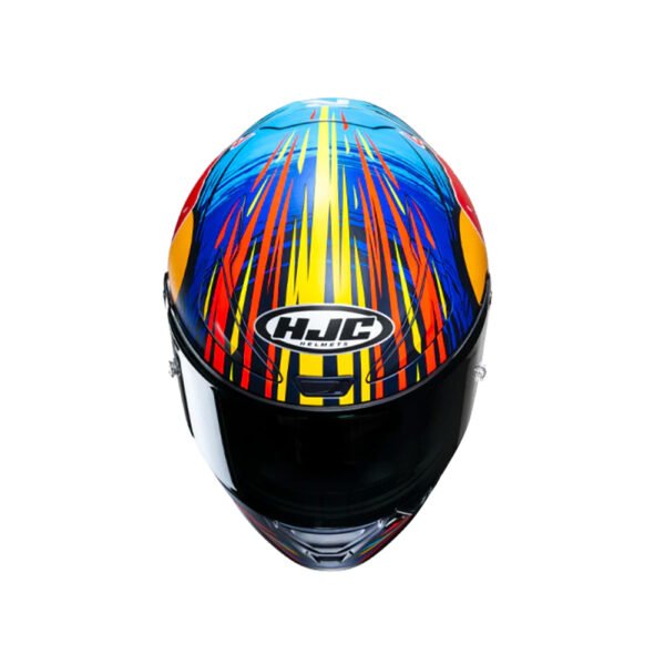 Capacete Hjc Rpha 1 Red Bull Jerez Azul Vermelho Amarelo  58 - Imagem 2