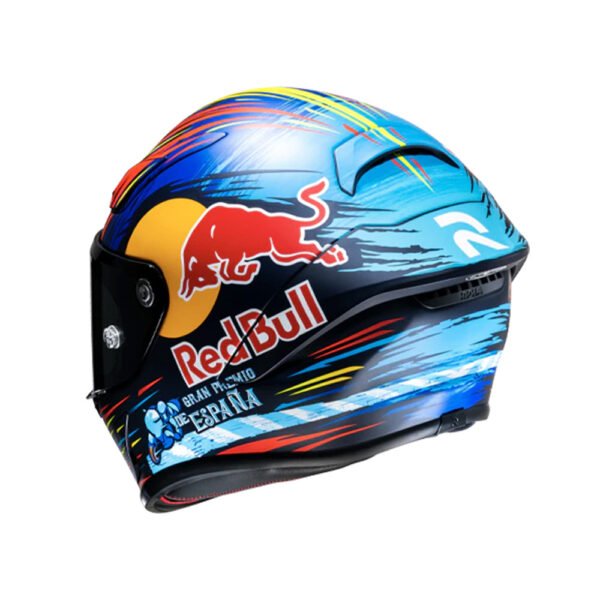 Capacete Hjc Rpha 1 Red Bull Jerez Azul Vermelho Amarelo  58 - Imagem 3