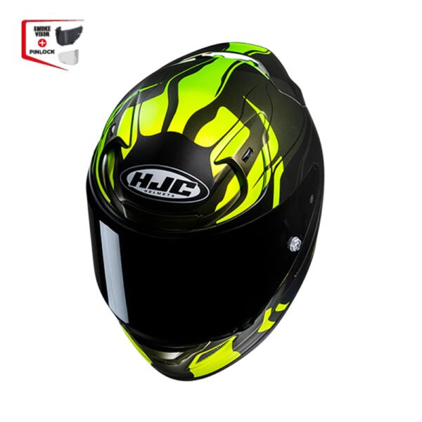 Capacete Hjc Rpha 12 Lawin  Pret Verd 56 - Imagem 3