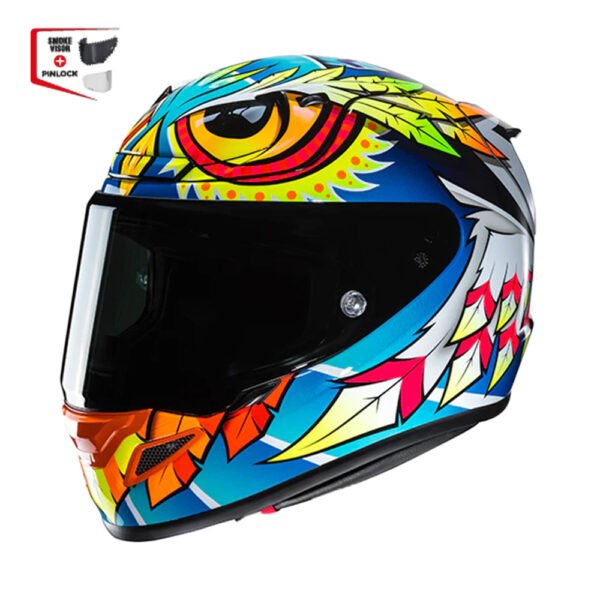 Capacete Hjc Rpha 12 Spasso  Azul Amare Laran Branc 61