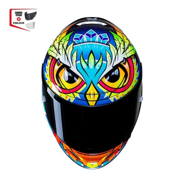 Capacete Hjc Rpha 12 Spasso  Azul Amare Laran Branc 61 - Imagem 2
