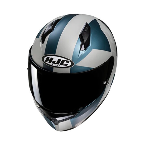 Capacete Hjc C10 Tez Azu Cinz  58 - Imagem 2