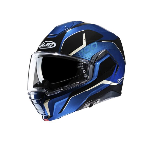 Capacete Hjc I100 180 Lorix Pret Azu Branc  58