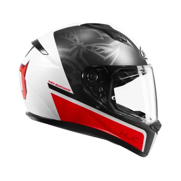 Capacete Hjc C10 Fabio Quartararo Verm Pret Branc 61 - Imagem 4