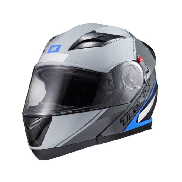 Capacete Texx Esc Gladiator V3 Makan Cinz Azu Bril 58 - Imagem 7