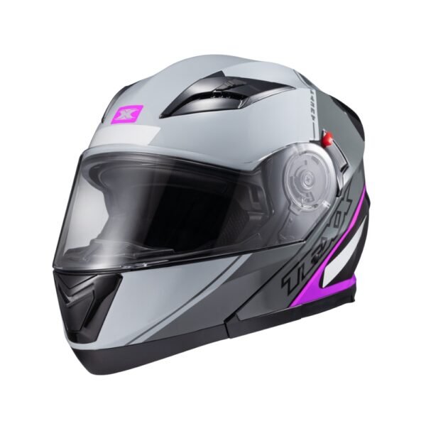 Capacete Texx Esc Gladiator V3 Makan Cinz Ros Bril 58 - Imagem 7