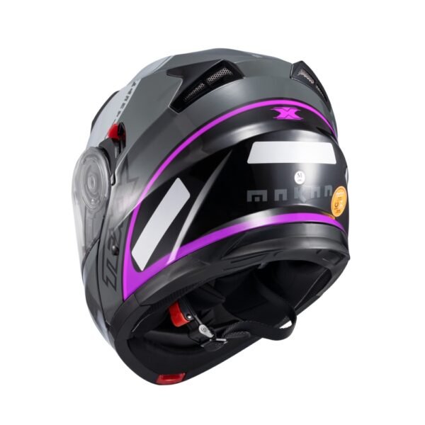 Capacete Texx Esc Gladiator V3 Makan Cinz Ros Bril 62 - Imagem 4