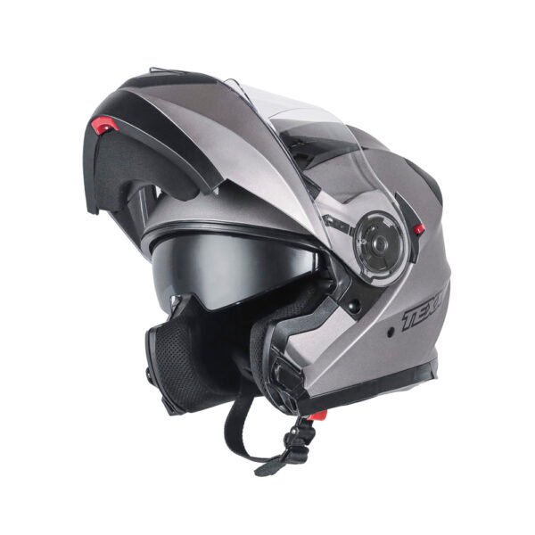 Capacete Texx Escamot Gladiator V3 Chumbo Fosco 60 - Imagem 3