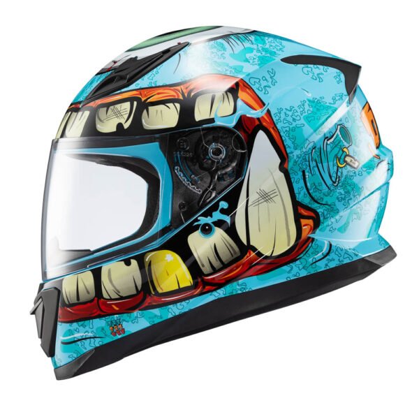 Capacete Texx Fechado Hawk Orc Turquesa 56 - Imagem 3