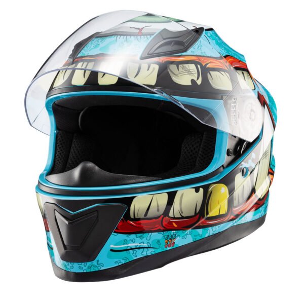 Capacete Texx Fechado Hawk Orc Turquesa 56 - Imagem 7