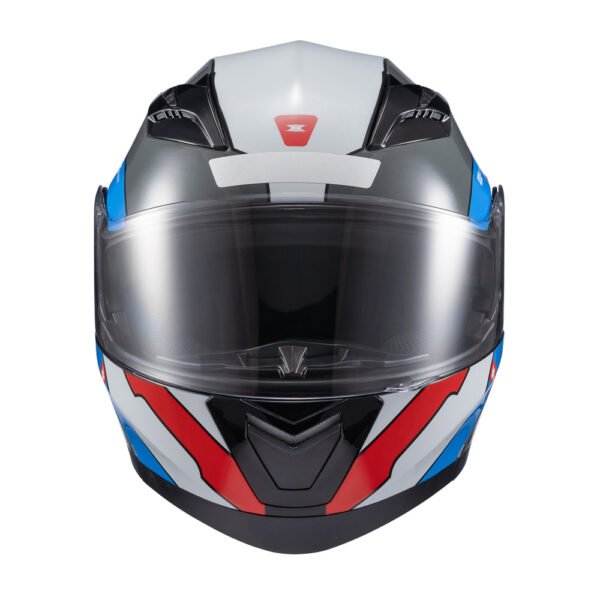 Capacete Texx Esc Gladiator V3 Reisen Azu Verm Branc Bril 58