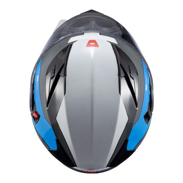 Capacete Texx Esc Gladiator V3 Reisen Azu Verm Branc Bril 58 - Imagem 6