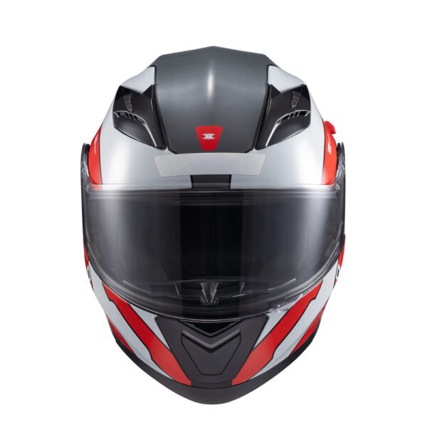 Capacete Texx Esc Gladiator V3 Reisen Verm Branc Bril 62 - Imagem 2
