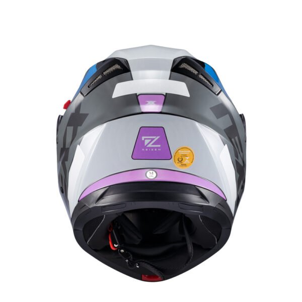 Capacete Texx Esc Gladiator V3 Reisen Azu Ros Branc Bril 58 - Imagem 5
