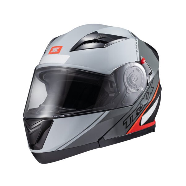 Capacete Texx Esc Gladiator V3 Makan Cinz Verm Bril 58 - Imagem 7