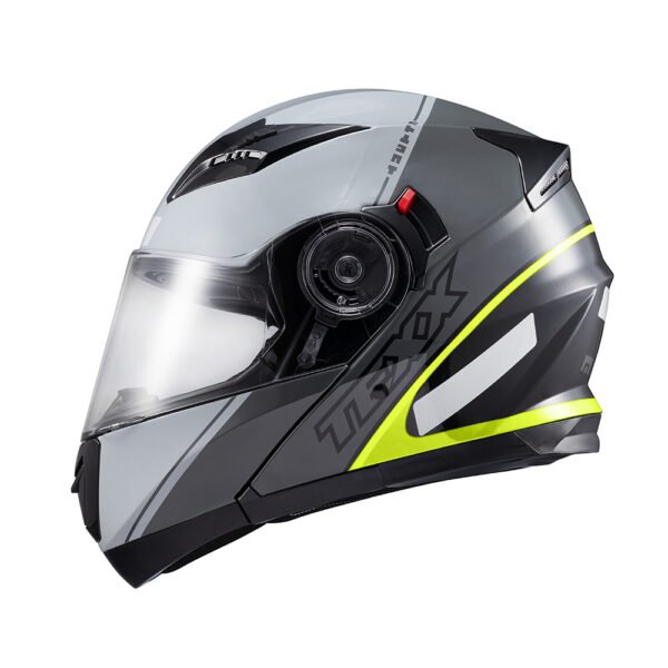 Capacete Texx Esc Gladiator V3 Makan Cinz Verd Bril 62 - Imagem 3