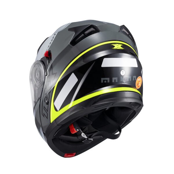 Capacete Texx Esc Gladiator V3 Makan Cinz Verd Bril 62 - Imagem 4
