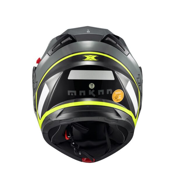 Capacete Texx Esc Gladiator V3 Makan Cinz Verd Bril 62 - Imagem 5
