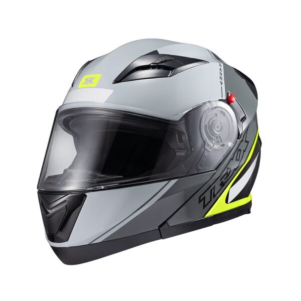 Capacete Texx Esc Gladiator V3 Makan Cinz Verd Bril 62 - Imagem 7