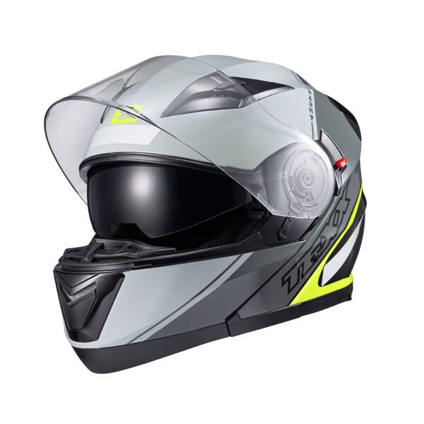 Capacete Texx Esc Gladiator V3 Makan Cinz Verd Bril 62 - Imagem 8