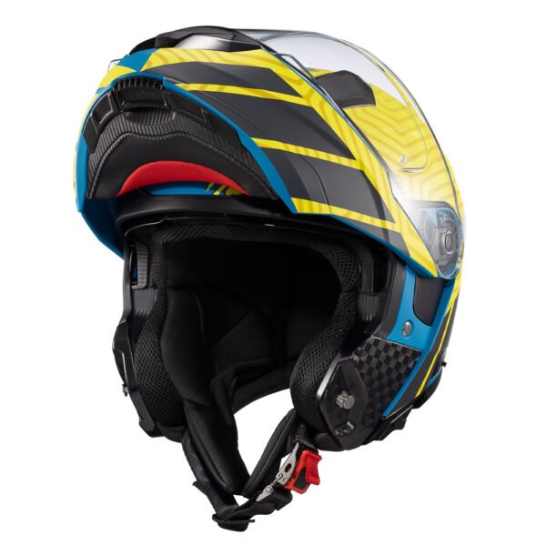 Capacete Texx Escam Kratos Cyber Azu Verd Fosc 56 - Imagem 8