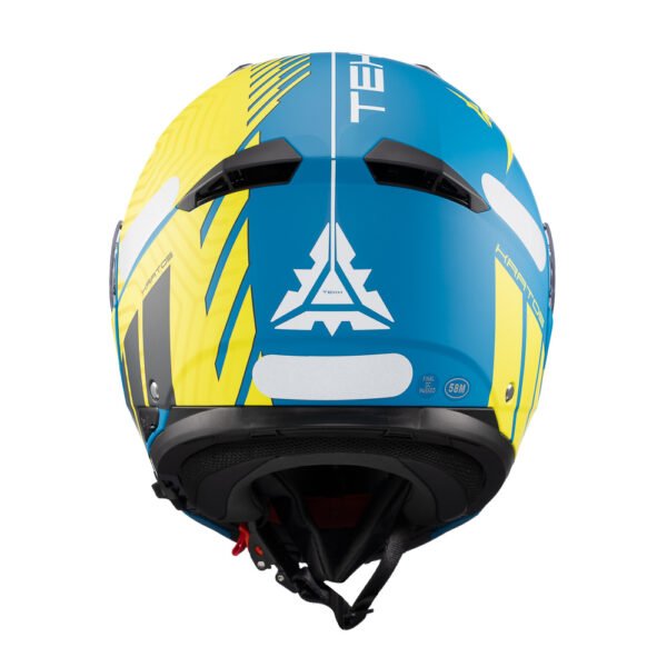 Capacete Texx Escam Kratos Cyber Azu Verd Fosc 60 - Imagem 5