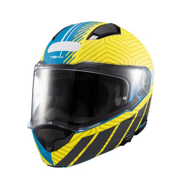 Capacete Texx Escam Kratos Cyber Azu Verd Fosc 60 - Imagem 6