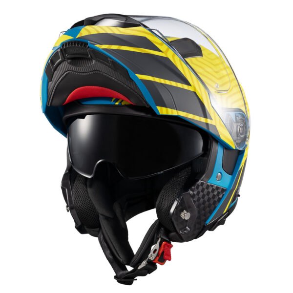 Capacete Texx Escam Kratos Cyber Azu Verd Fosc 60 - Imagem 8