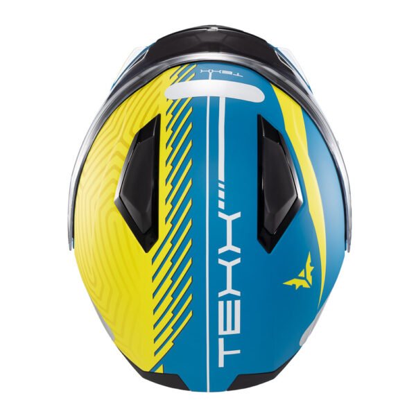 Capacete Texx Escam Kratos Cyber Azu Verd Fosc 60 - Imagem 10
