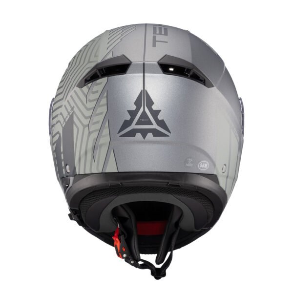 Capacete Texx Escam Kratos Cyber Cinz Fosc 60 - Imagem 4