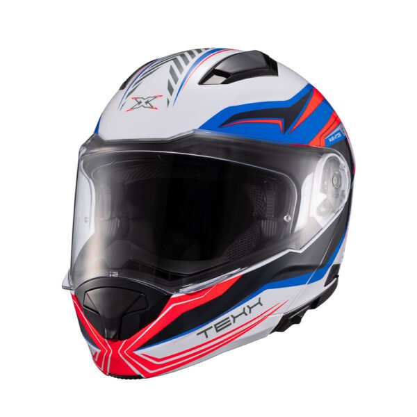 Capacete Texx Escam Kratos Nomade Branc Azu Verm Bril 60 - Imagem 5