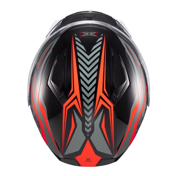 Capacete Texx Escam Kratos Nomade Pret Verm Cinz Bril 60 - Imagem 9